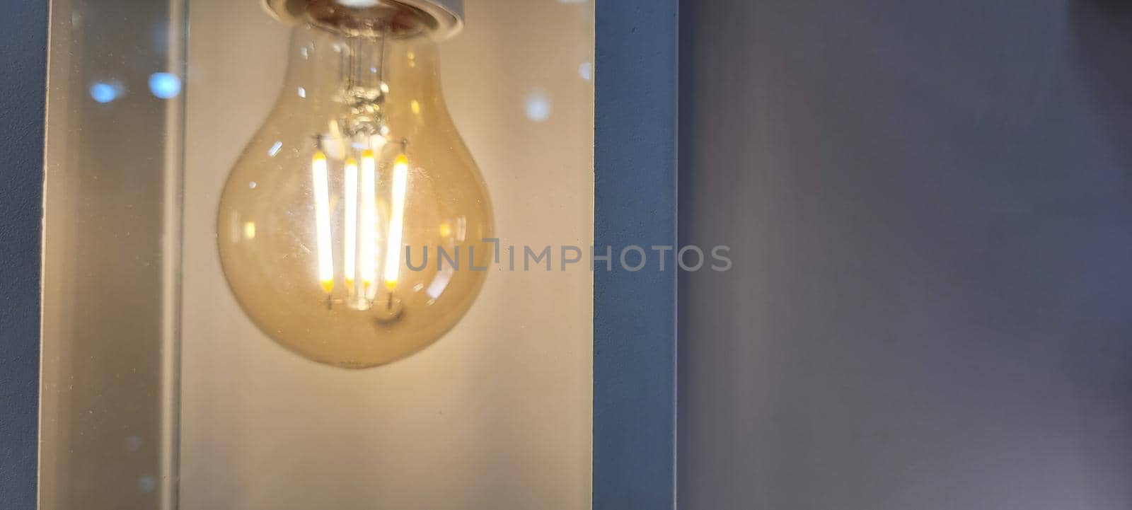 filament lighting with warm colors that can be used as a shadow background