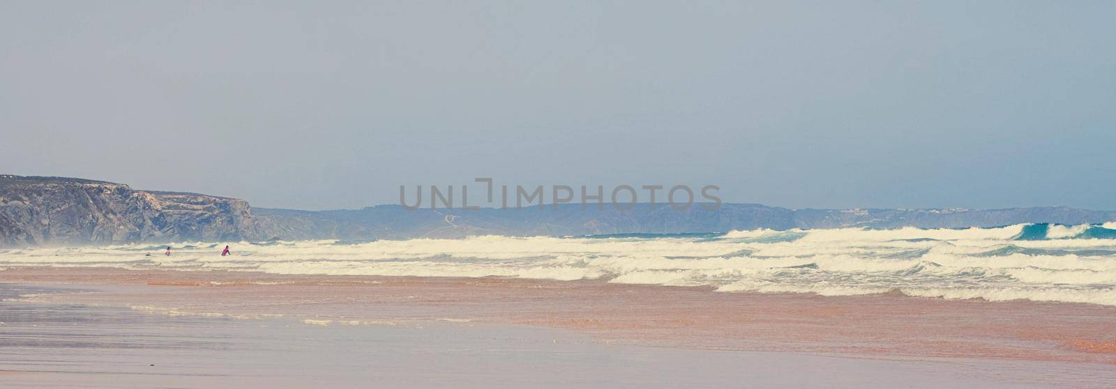 Coastal art print, holiday destination and travel concept - Atlantic ocean coast in Europe