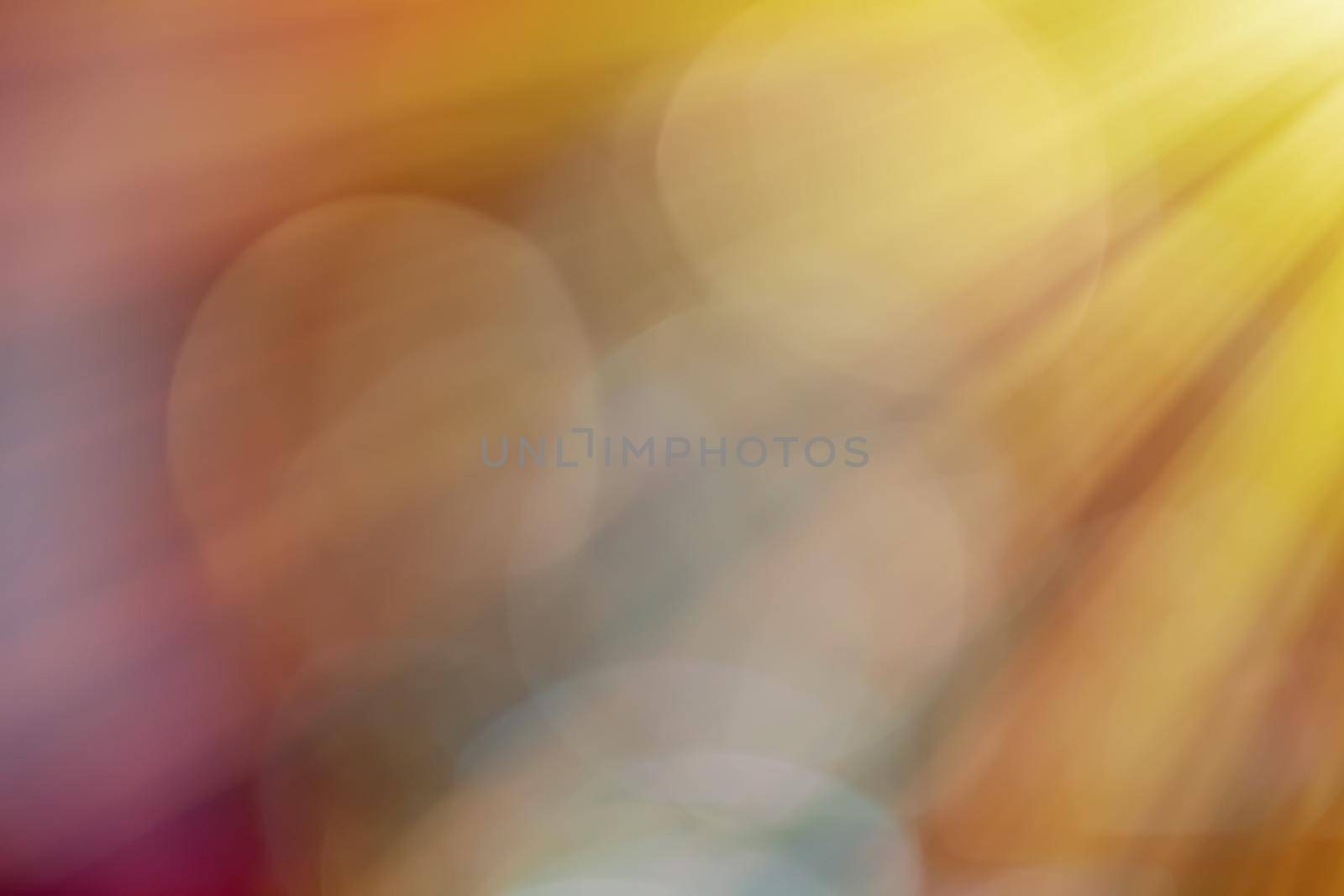 Abstract background, bokeh overlay defocused design concept - Light beams and sun flares