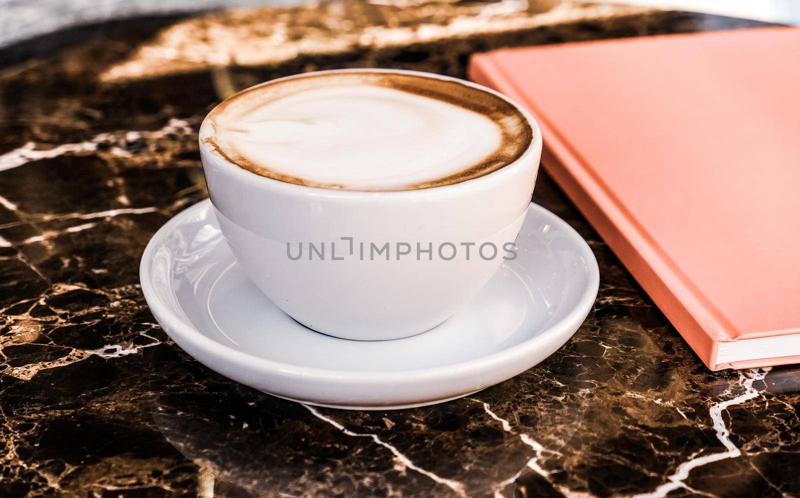 Breakfast, food and drinks and service concept - Cappuccino in a restaurant, at a coffee break