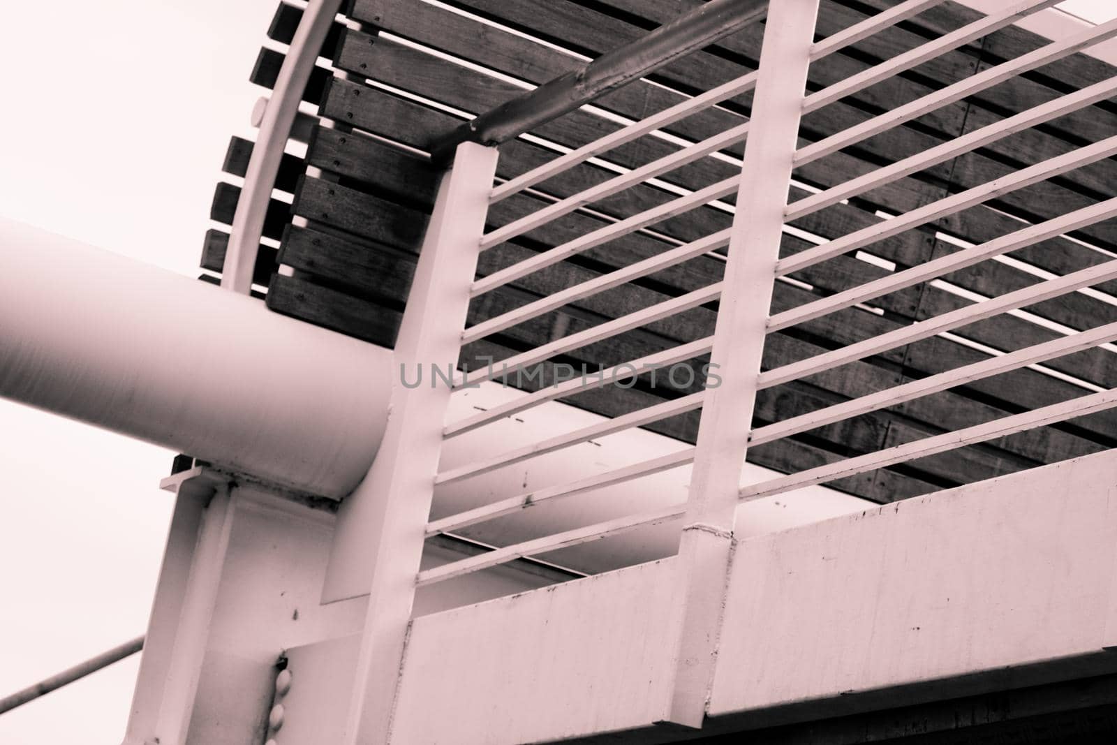 Viewing area on the bridge.