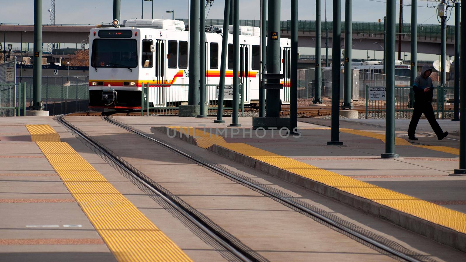 Arrival of the train.