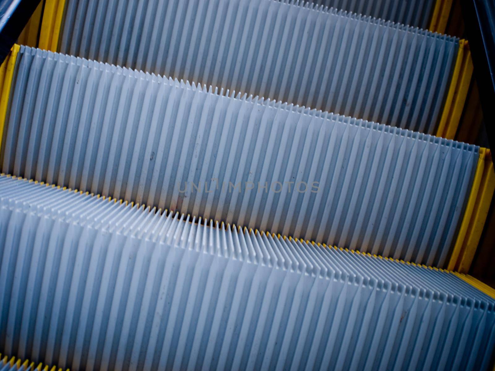 Steps of escalator.