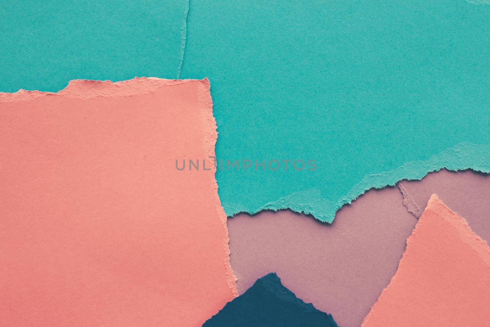 Torn paper textured background, stationery mockup by Anneleven