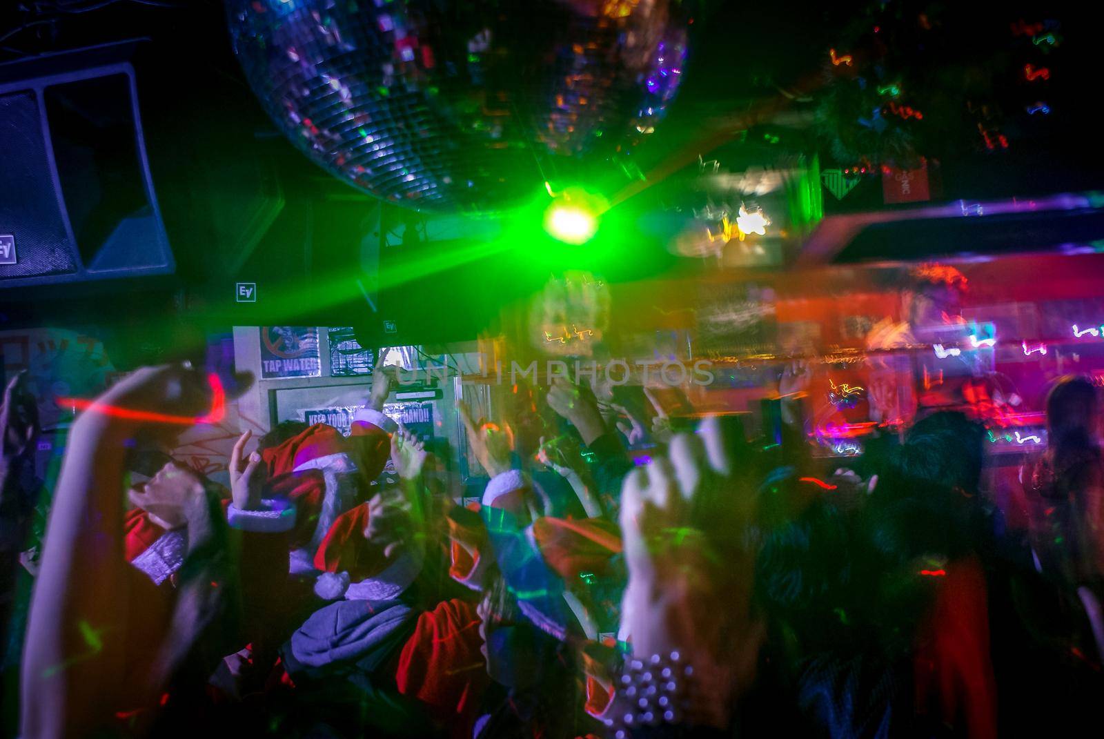 Party Live Image in Nightclub. Shooting Location: Tokyo metropolitan area