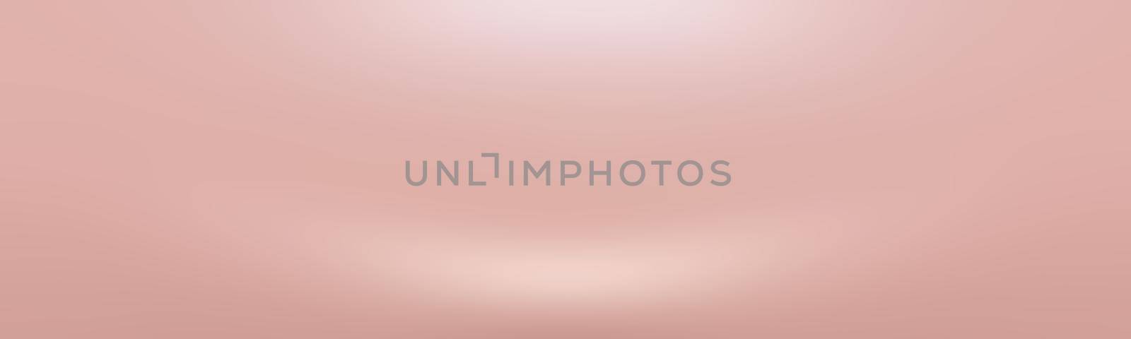 abstract blur of pastel beautiful peach pink color sky warm tone background for design as banner,slide show or others by Benzoix