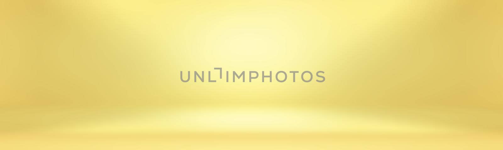 Abstract Luxury Gold yellow gradient studio wall, well use as background,layout,banner and product presentation