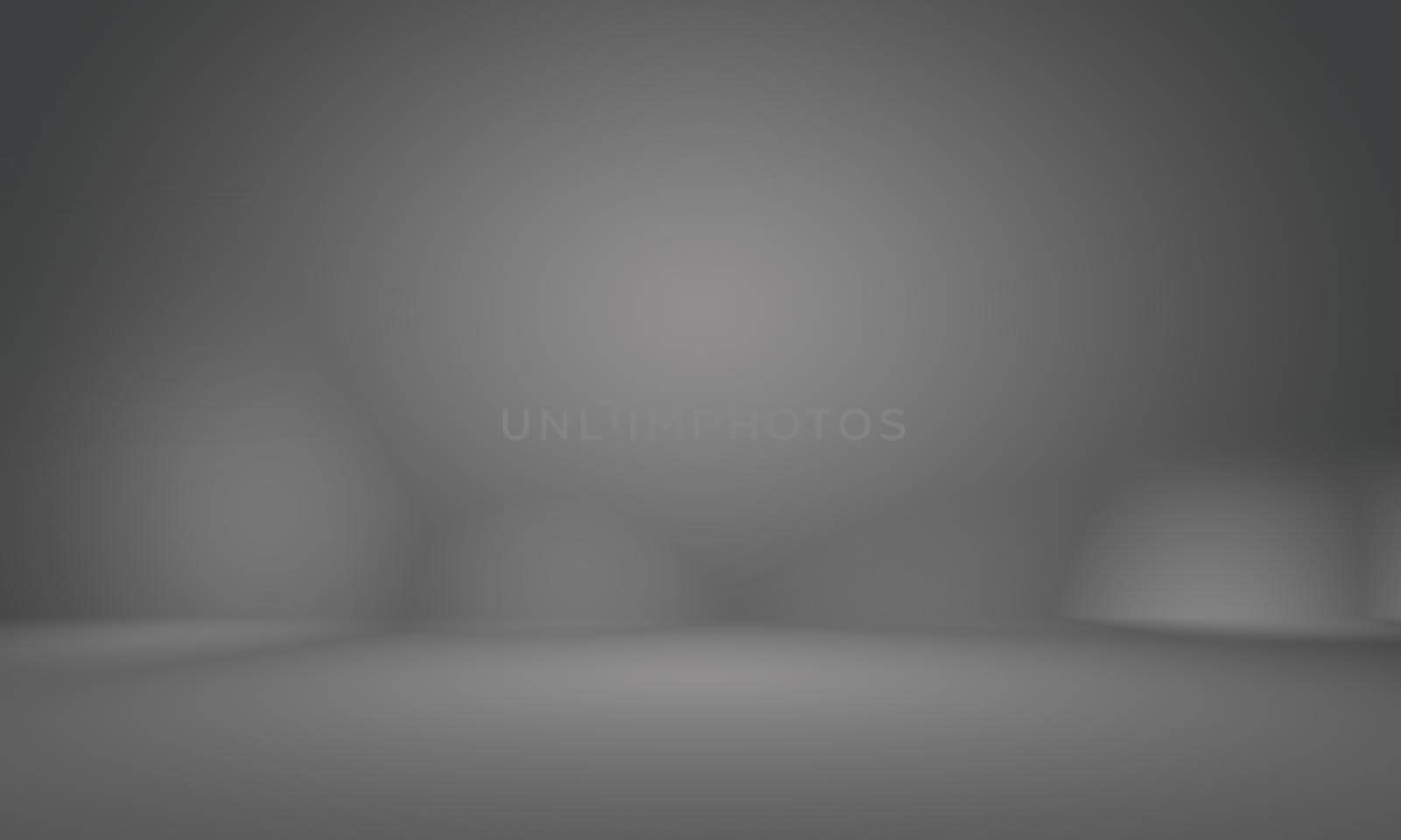 Abstract luxury blur dark grey and black gradient, used as background studio wall for display your products