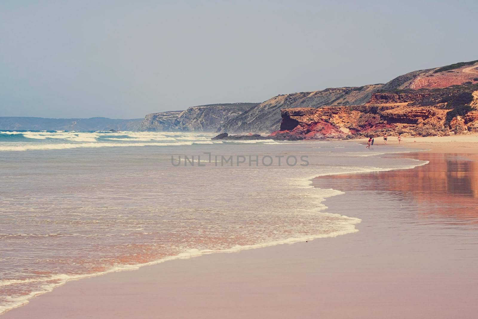 Coastal art print, holiday destination and travel concept - Atlantic ocean coast in Europe