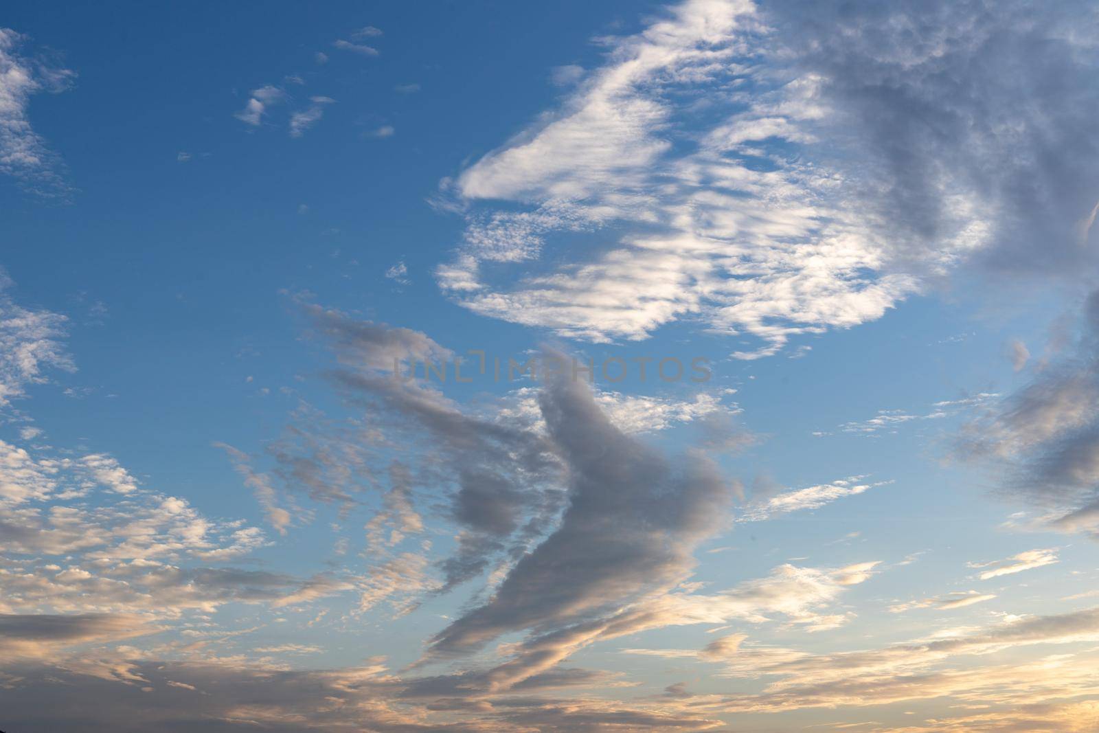 Summer blue sky cloud background