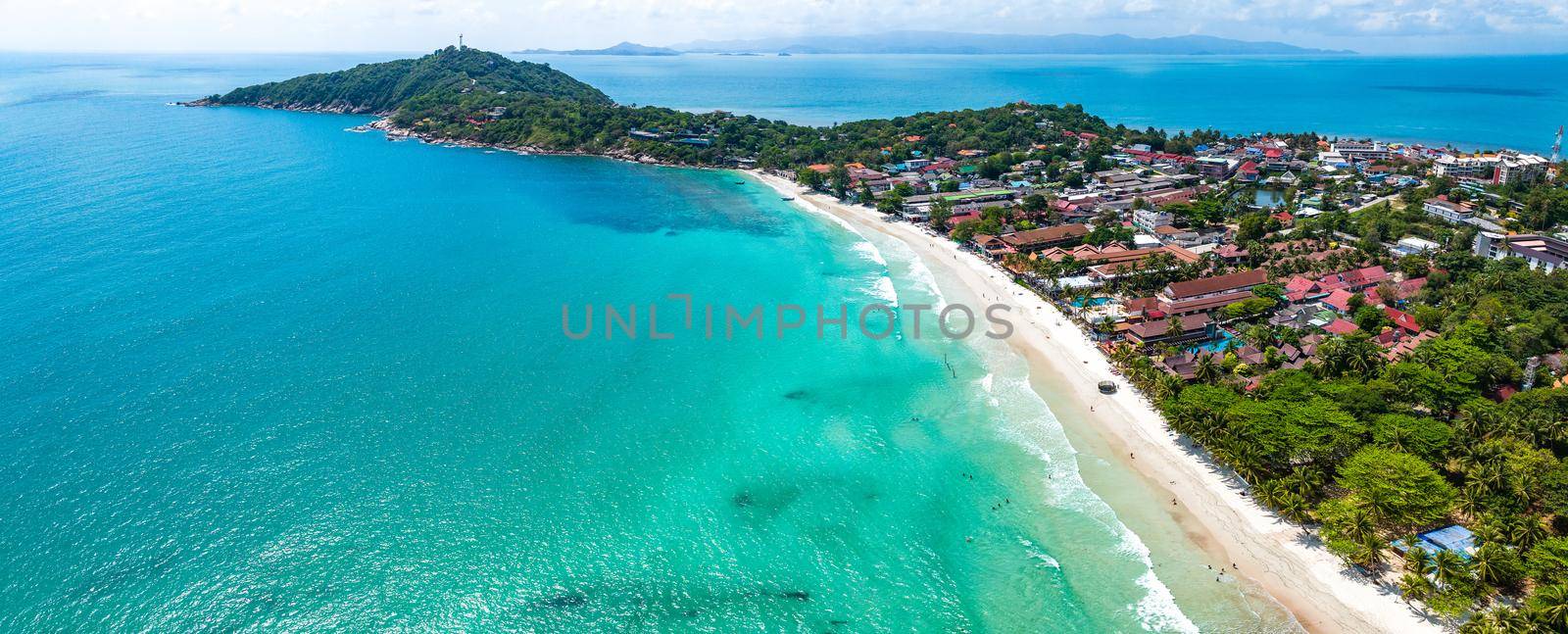 Haad Rin beach or Hat Rin in Ko Pha Ngan, Thailand, south east Asia