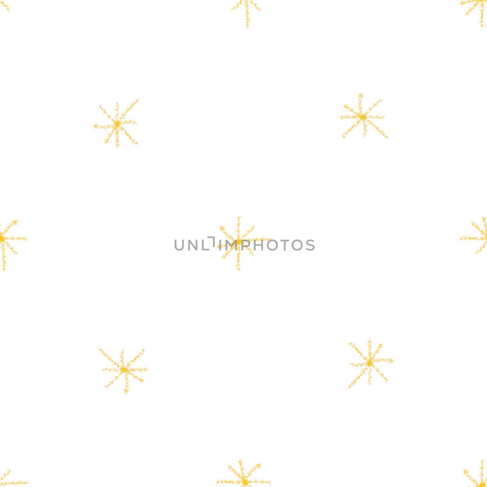 Hand Drawn Snowflakes Christmas Seamless Pattern. Subtle Flying Snow Flakes on chalk snowflakes Background. Astonishing chalk handdrawn snow overlay. Splendid holiday season decoration.
