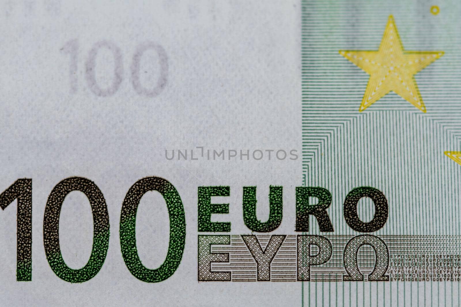 detail of the 100 euro banknote by carfedeph