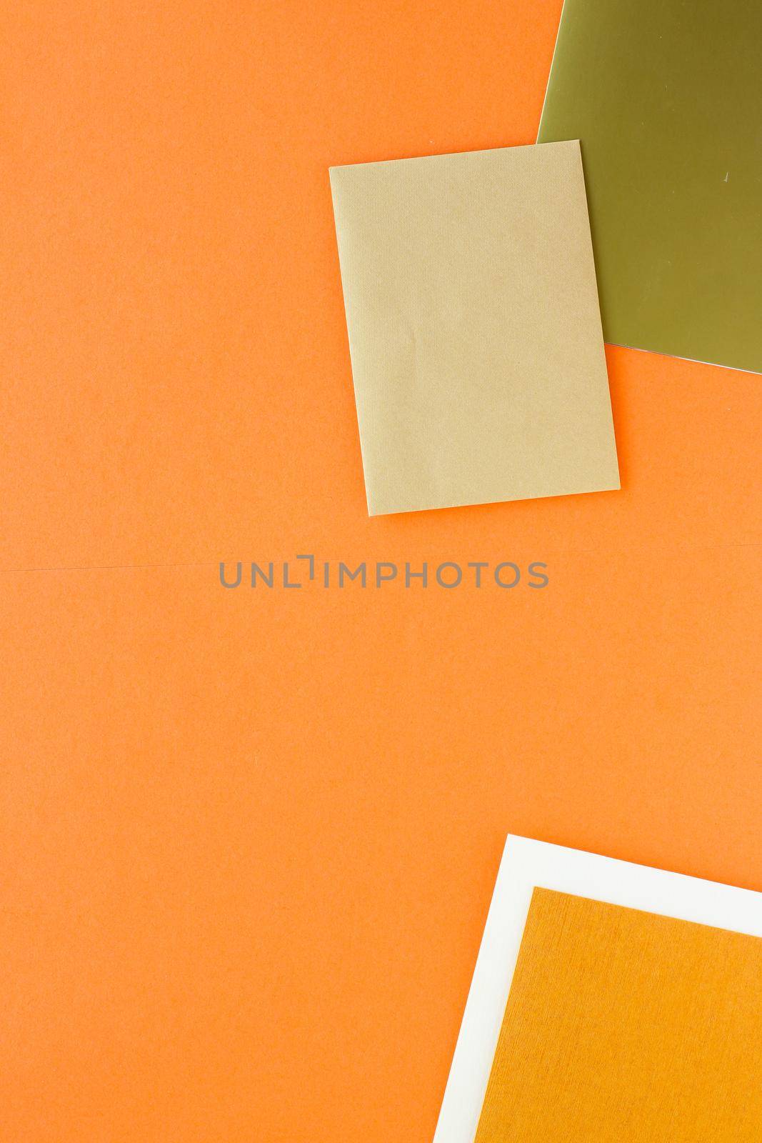 Set of paper stationery for business brand, flatlay mockup by Anneleven