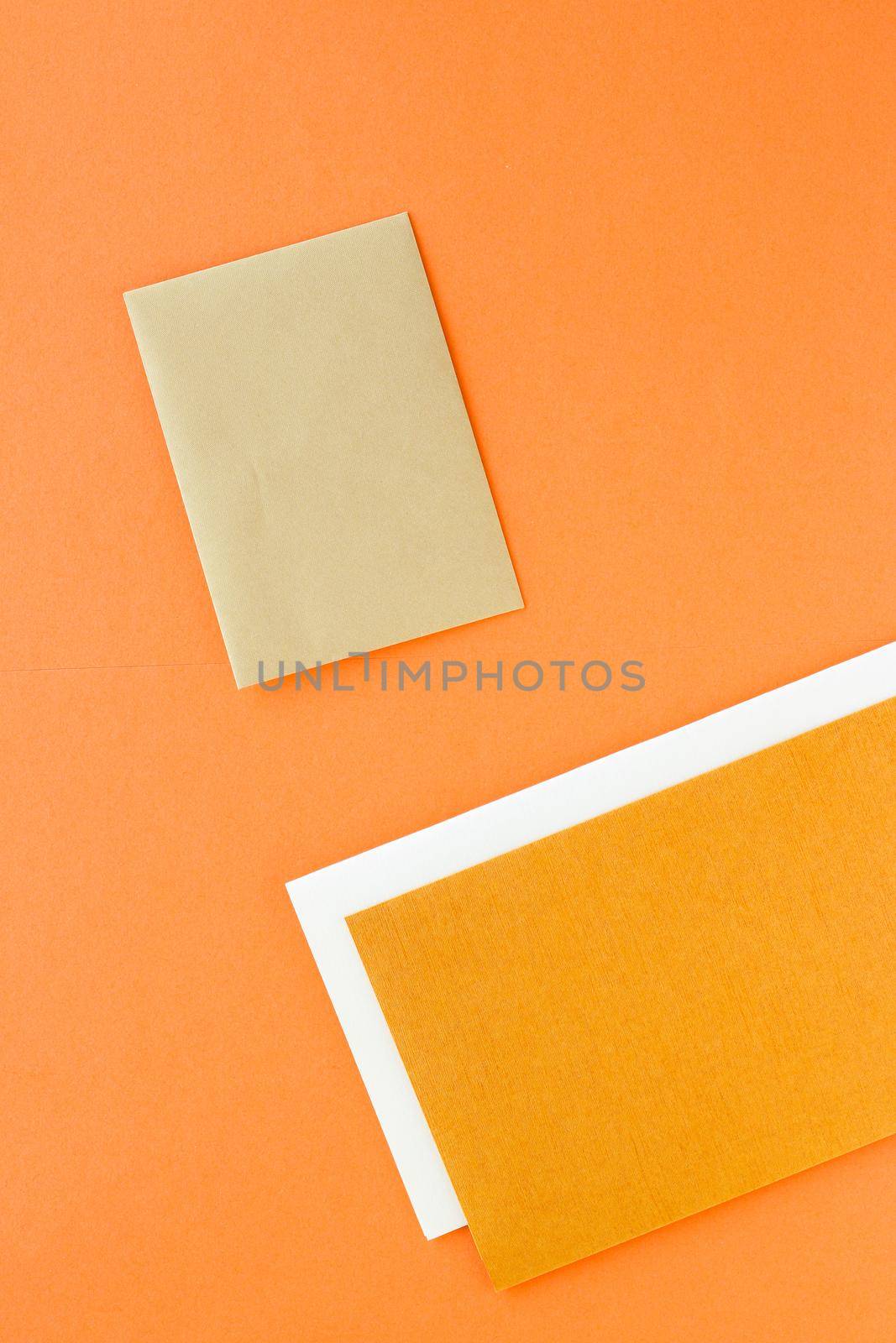 Set of paper stationery for business brand, flatlay mockup by Anneleven