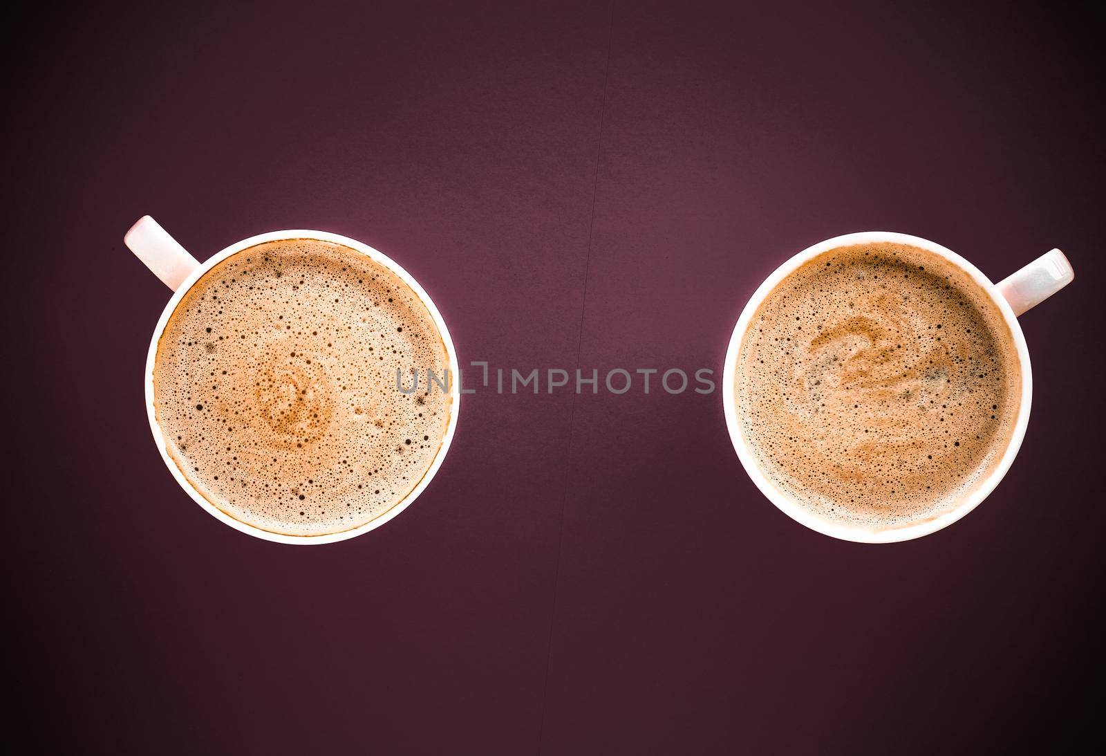 Hot drink, breakfast and vintage style concept - Coffee in the morning, flatlay background with copyspace