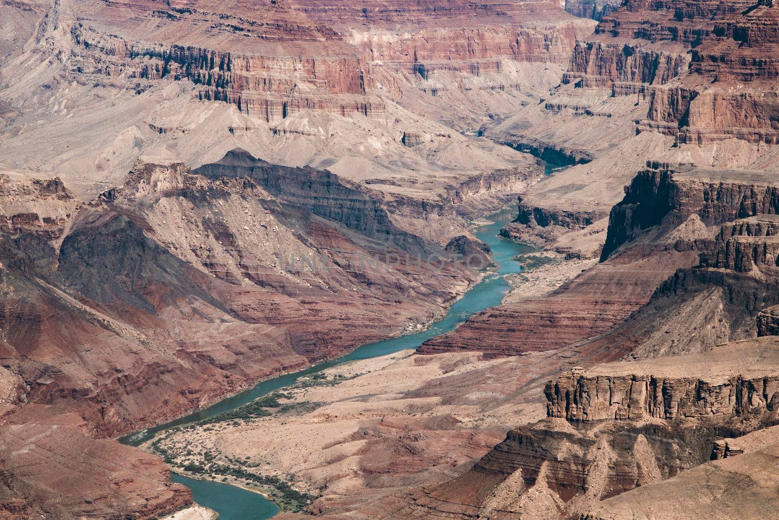 Colorado river in Grand Canyon National Park in Arizona USA