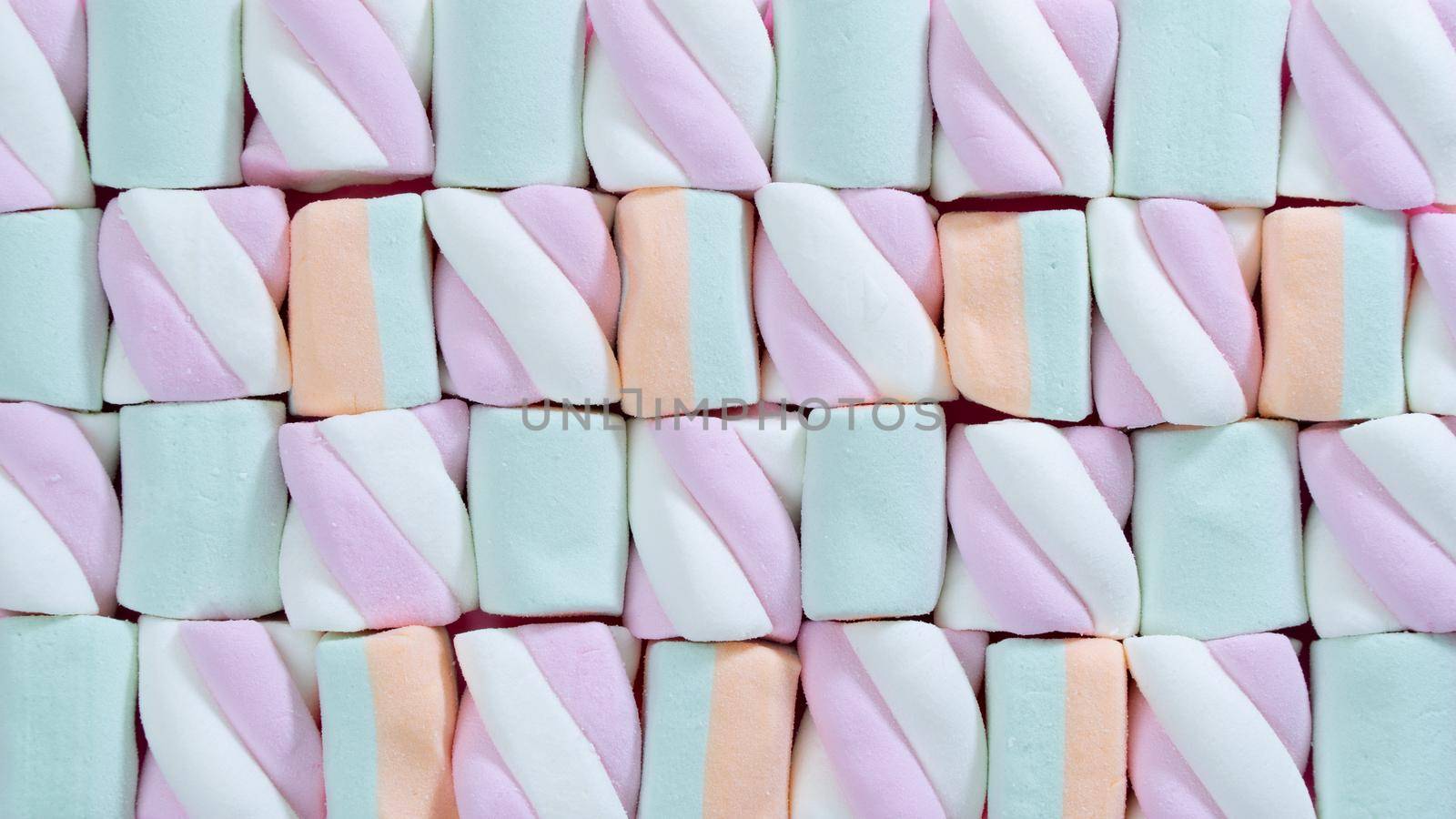 Background of marshmallows of delicate shades, sweetness by voktybre