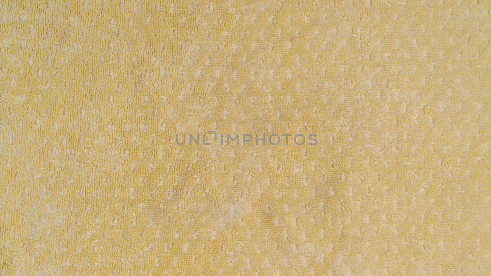 Texture terry towel yellow pattern diamond fabric. High quality photo