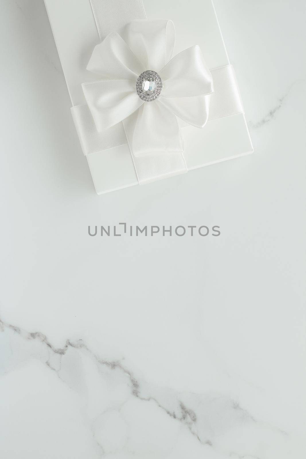 Romantic celebration, lifestyle and holiday present concept - Luxury wedding gifts on marble