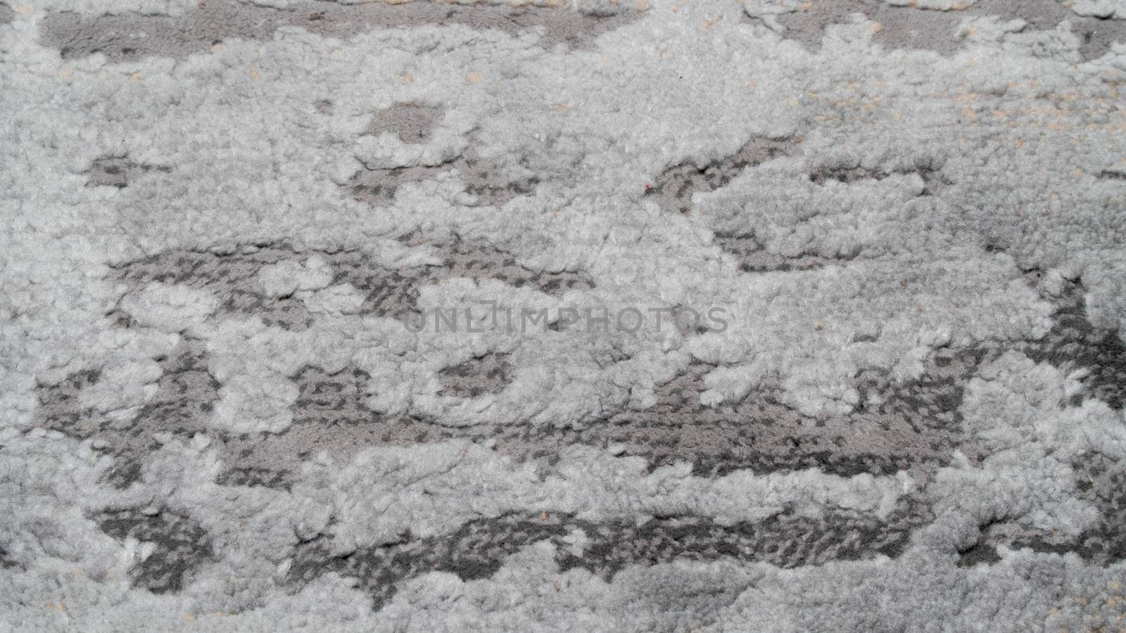 Texture gray carpet fine pile close-up background by voktybre