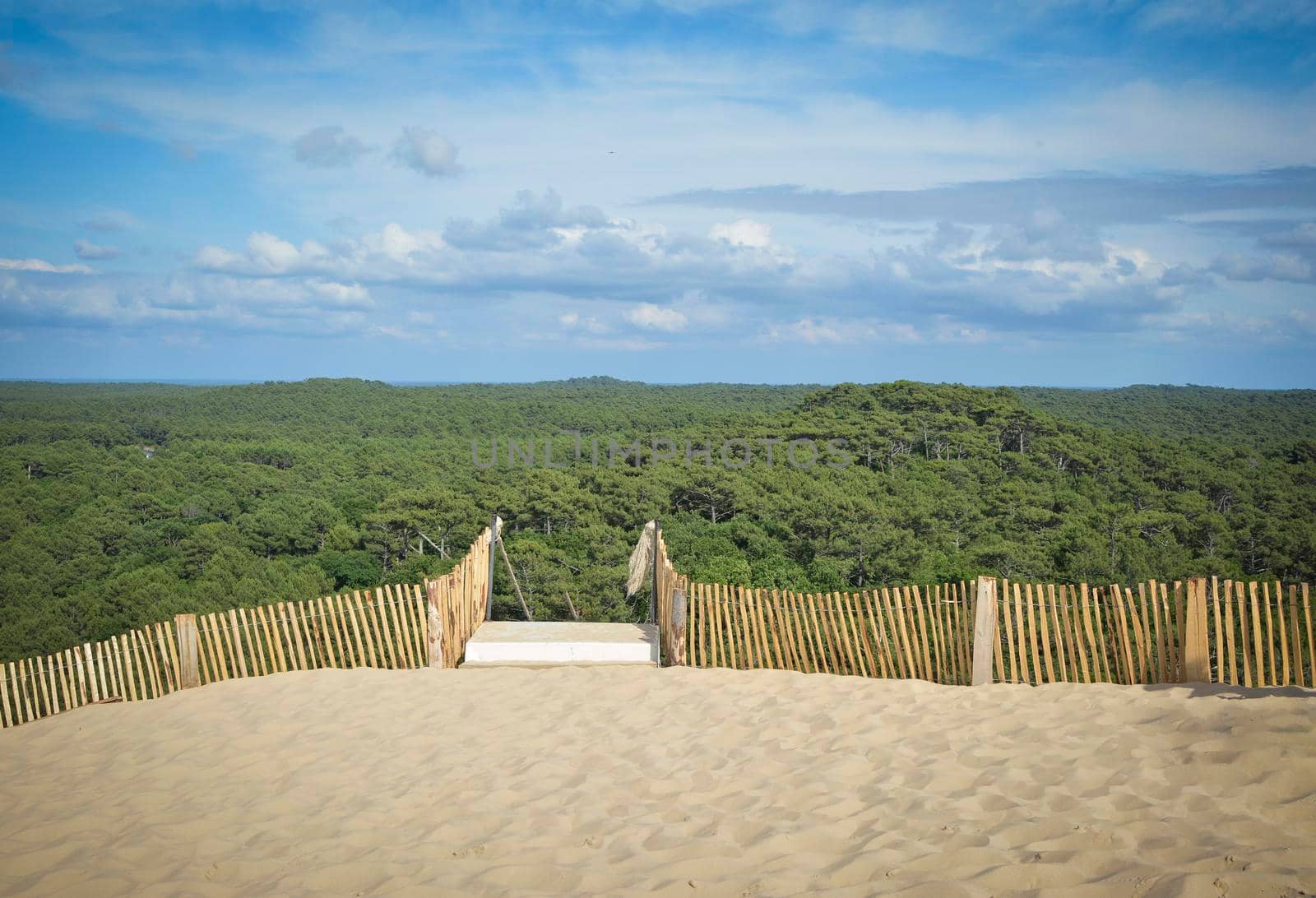 Pilat dune, the largest sand dune in Europe near Arcachon Gironde France Aquitaine