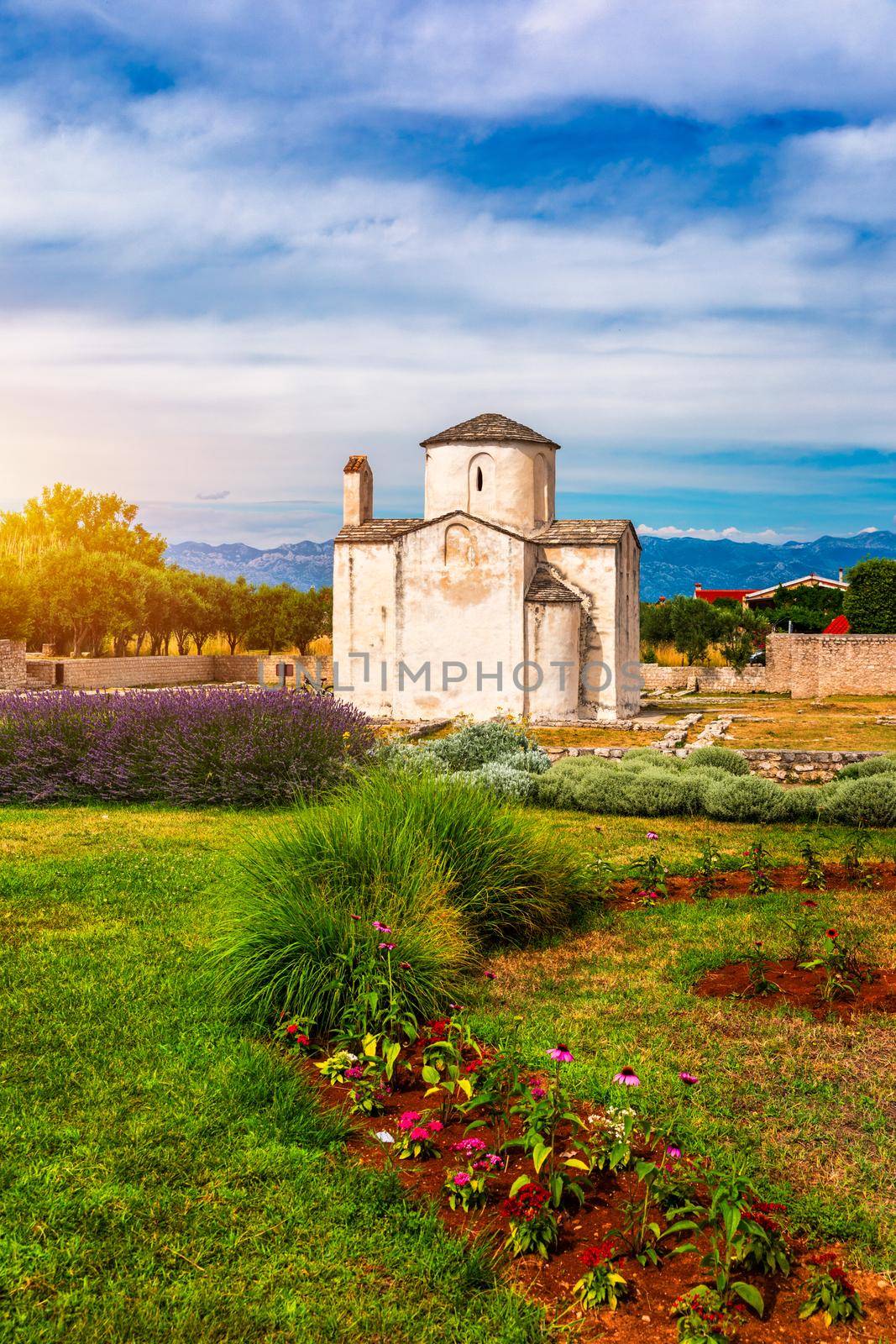 Nin town and Church of the Holy Cross is a Croatian Pre-Romanesque Catholic church originating from the 9th century in Nin, Croatia