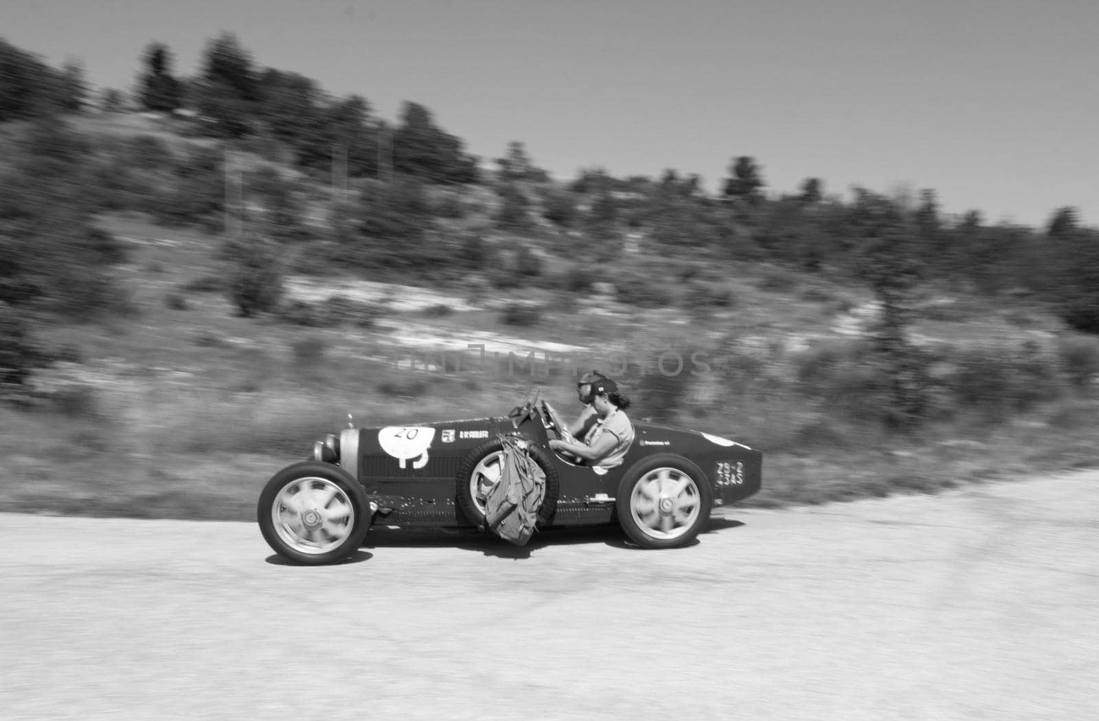 BUGATTI T37 1926 on an old racing car in rally Mille MigLIA by massimocampanari