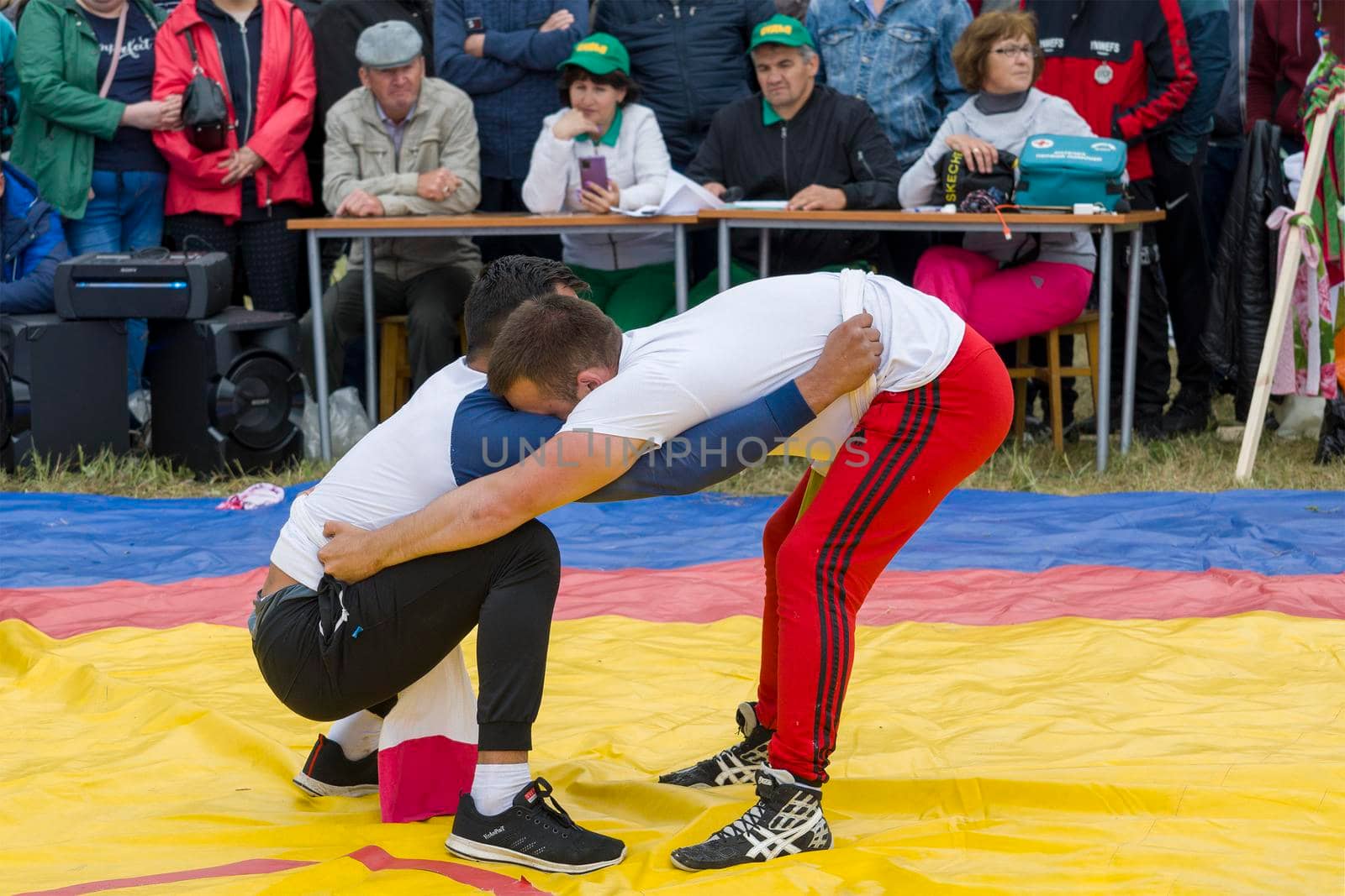 Wrestling kuresh. Bashkortostan, Russia - 19 June, 2022. by Essffes