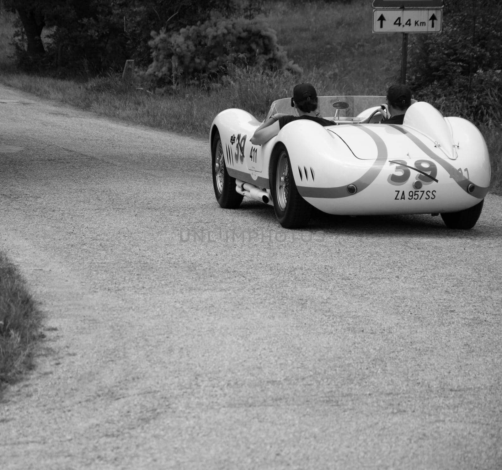 MASERATI 200 SI 1956 on an old racing car in rally Mille Miglia 2022 the famous italian historical race (1927-1957 by massimocampanari