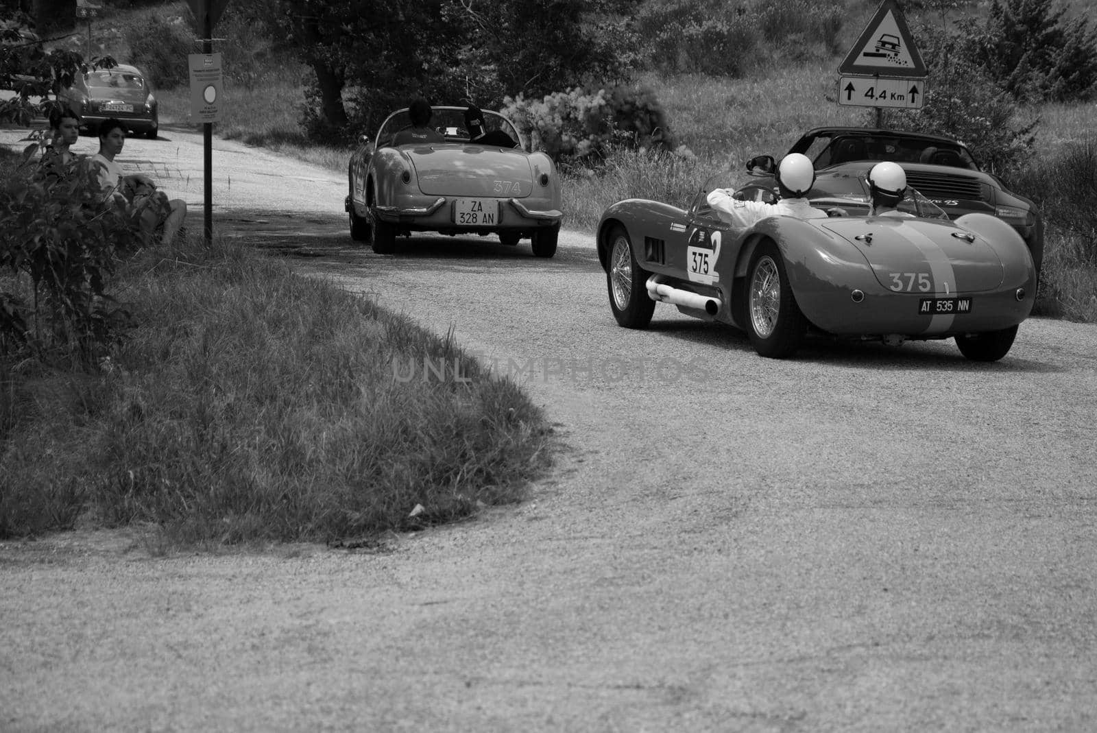 MASERATI 150 S 1955 on an old racing car in rally Mille Miglia 2022 the famous italian historical race (1927-1957 by massimocampanari