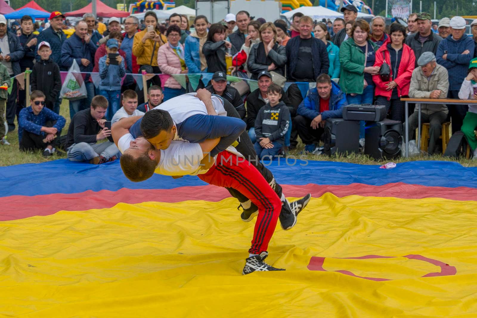 Wrestling kuresh. Bashkortostan, Russia - 19 June, 2022. by Essffes