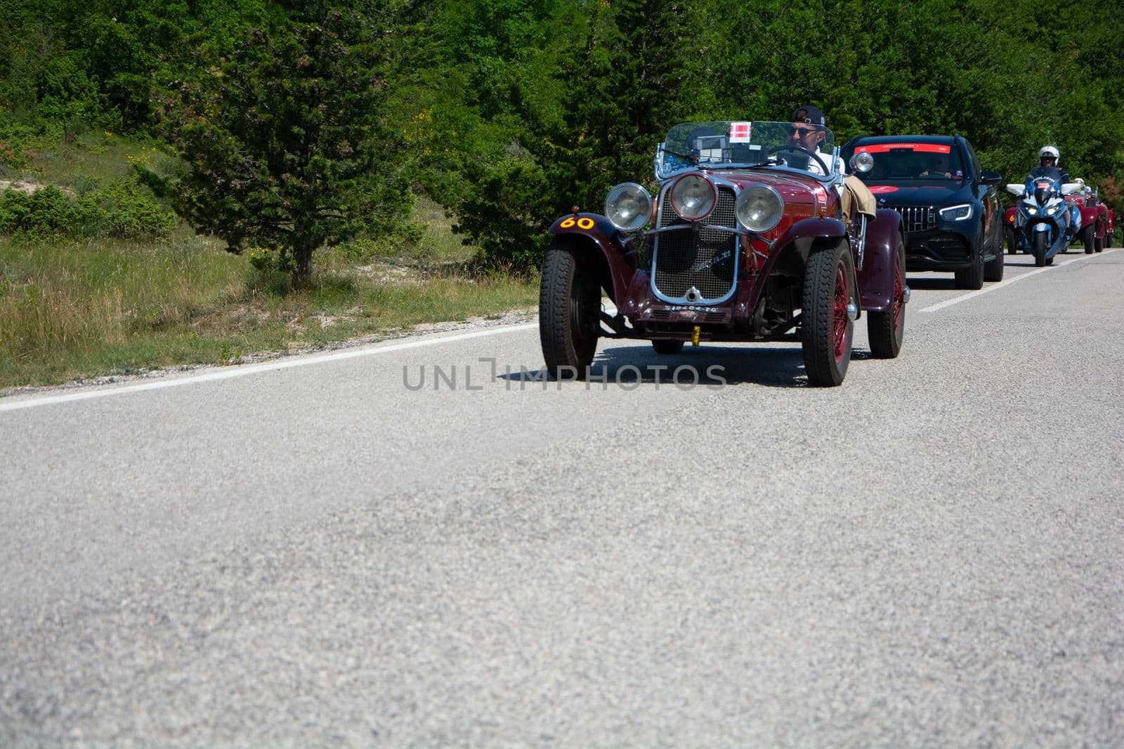 FIAT 514 MM 1930 on an old racing car in rally Mille Miglia 2022 the famous italian historical race (1927-1957 by massimocampanari