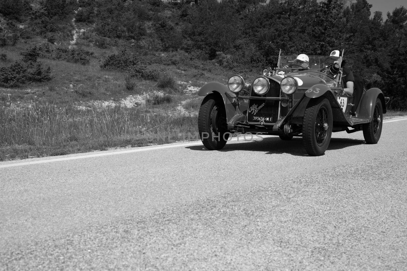 ALFA ROMEO 6C 1750 GRAN SPORT CARR. SPORT 1930 on an old racing car in rally Mille Miglia 2022 the famous italian historical race (1927-1957 by massimocampanari