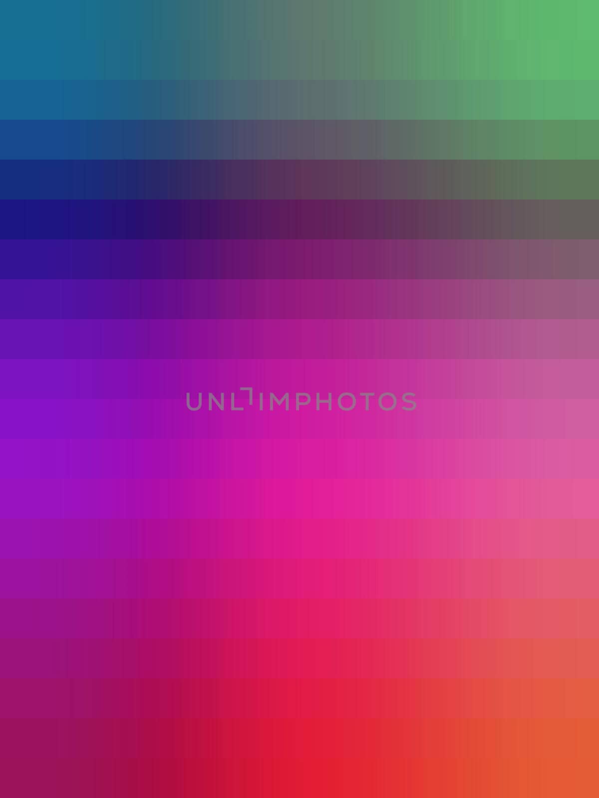 Bright colorful abstract background with vertical stripes of spectral gradient, from shades of green to blue, purple, red and orange