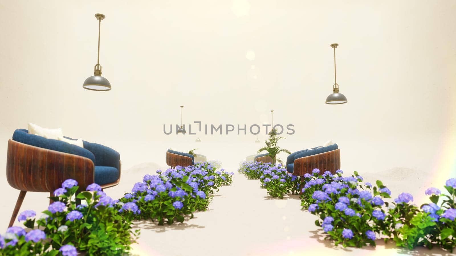 Summer Exterior With Furniture Vintage Style by urzine