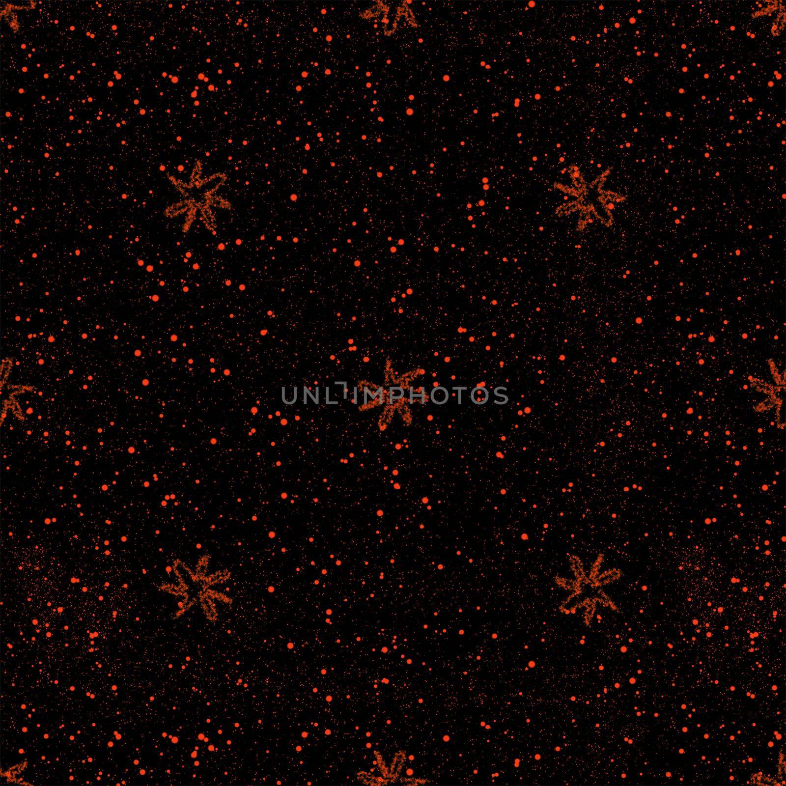 Hand Drawn Snowflakes Christmas Seamless Pattern. Subtle Flying Snow Flakes on chalk snowflakes Background. Appealing chalk handdrawn snow overlay. Perfect holiday season decoration.