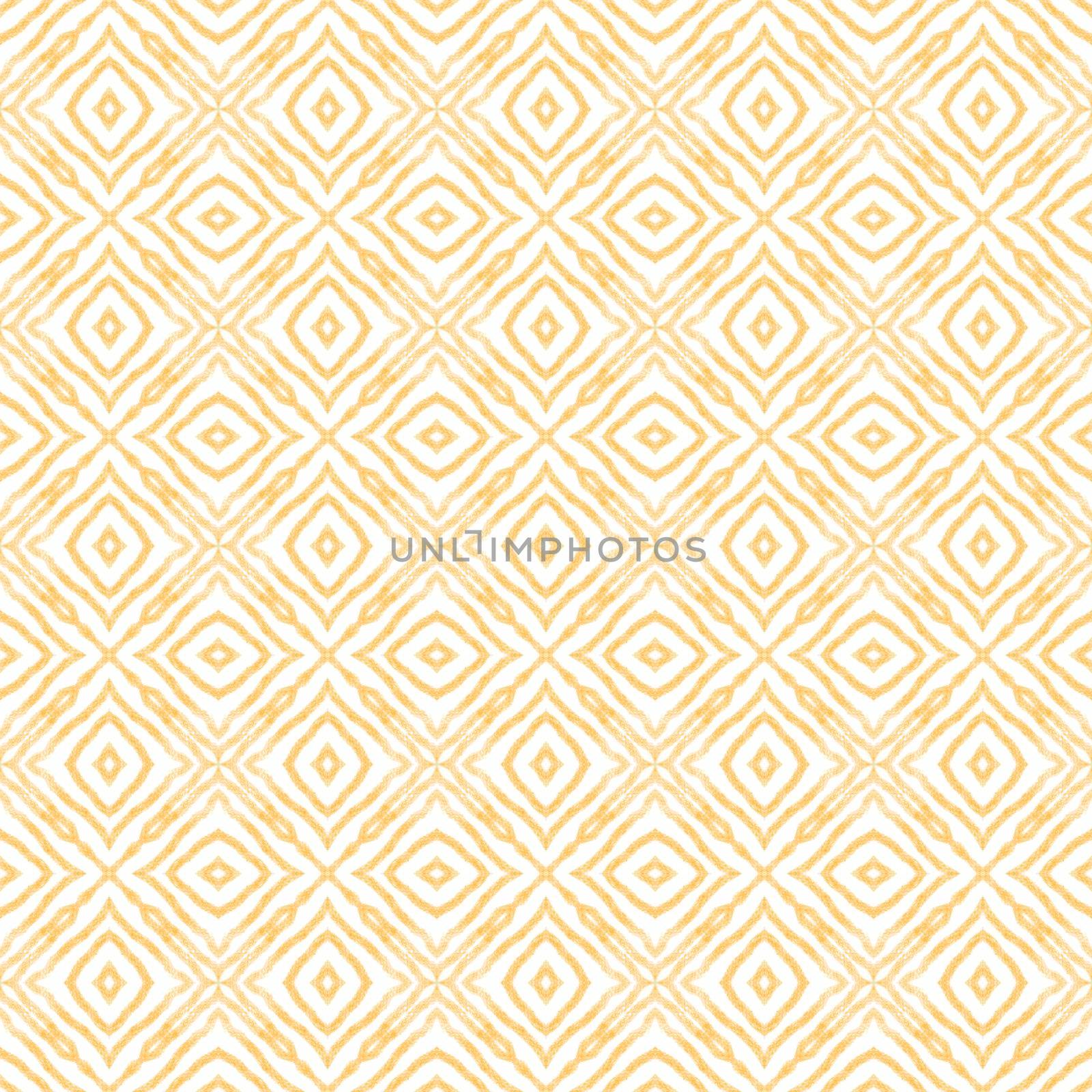 Textured stripes pattern. Yellow symmetrical by beginagain