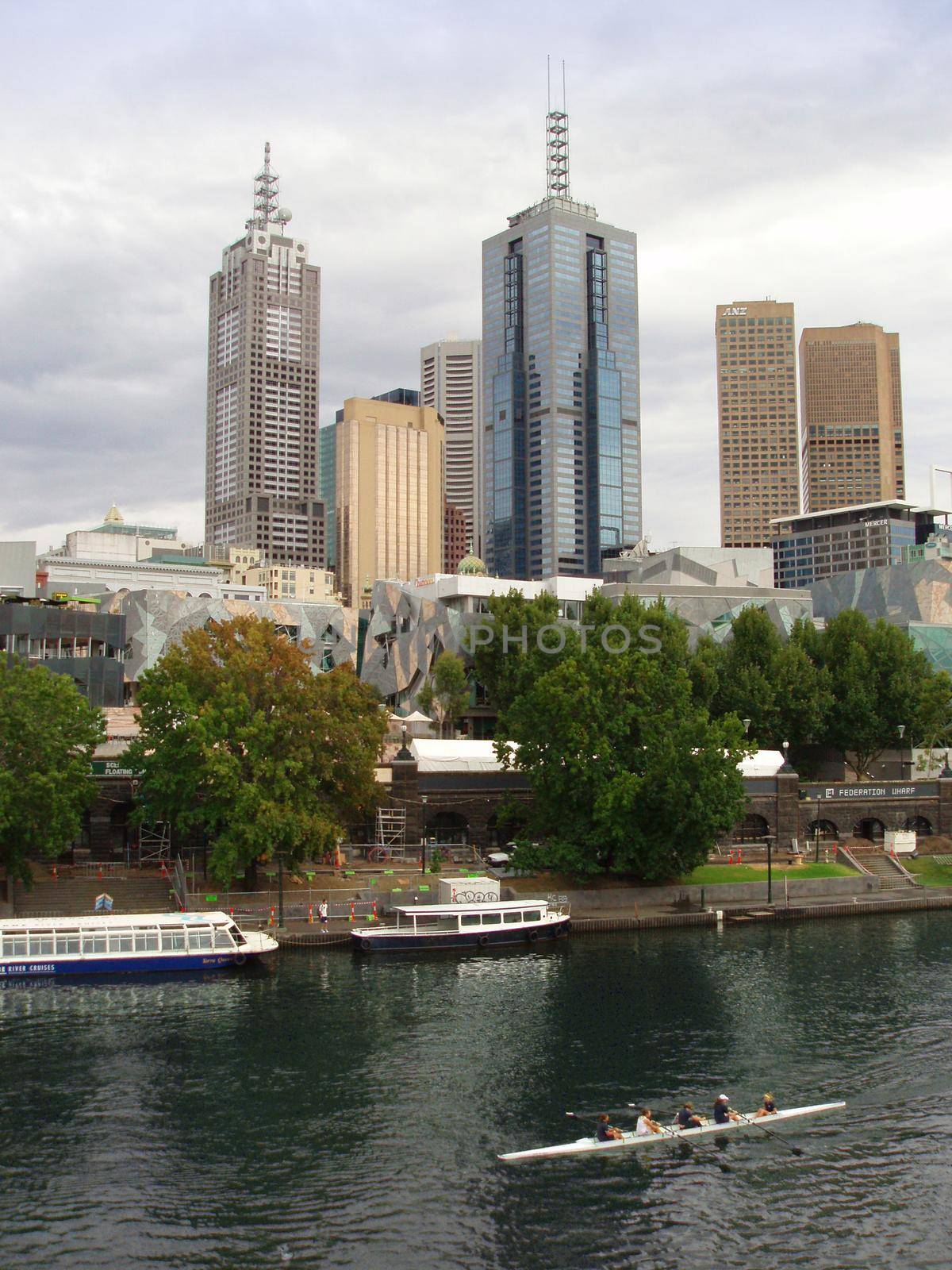 Melbourne CBD with the Yarra River by sanisra