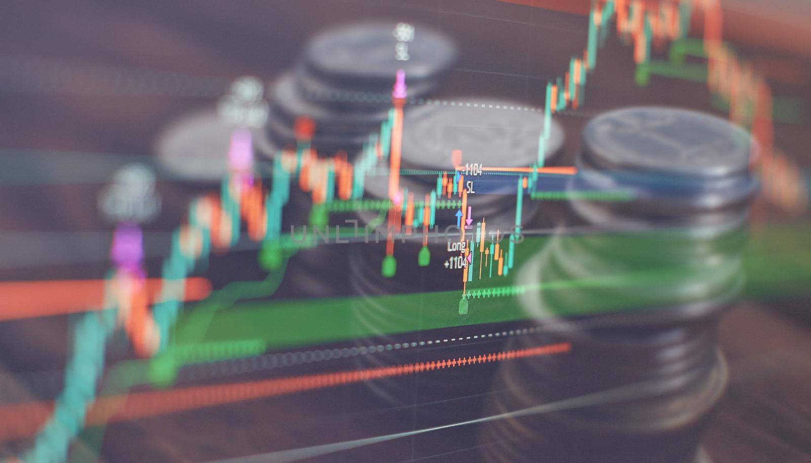 Forex trading market candlestick chart, Cryptocurrency Digital economy. investing growing. economy trends