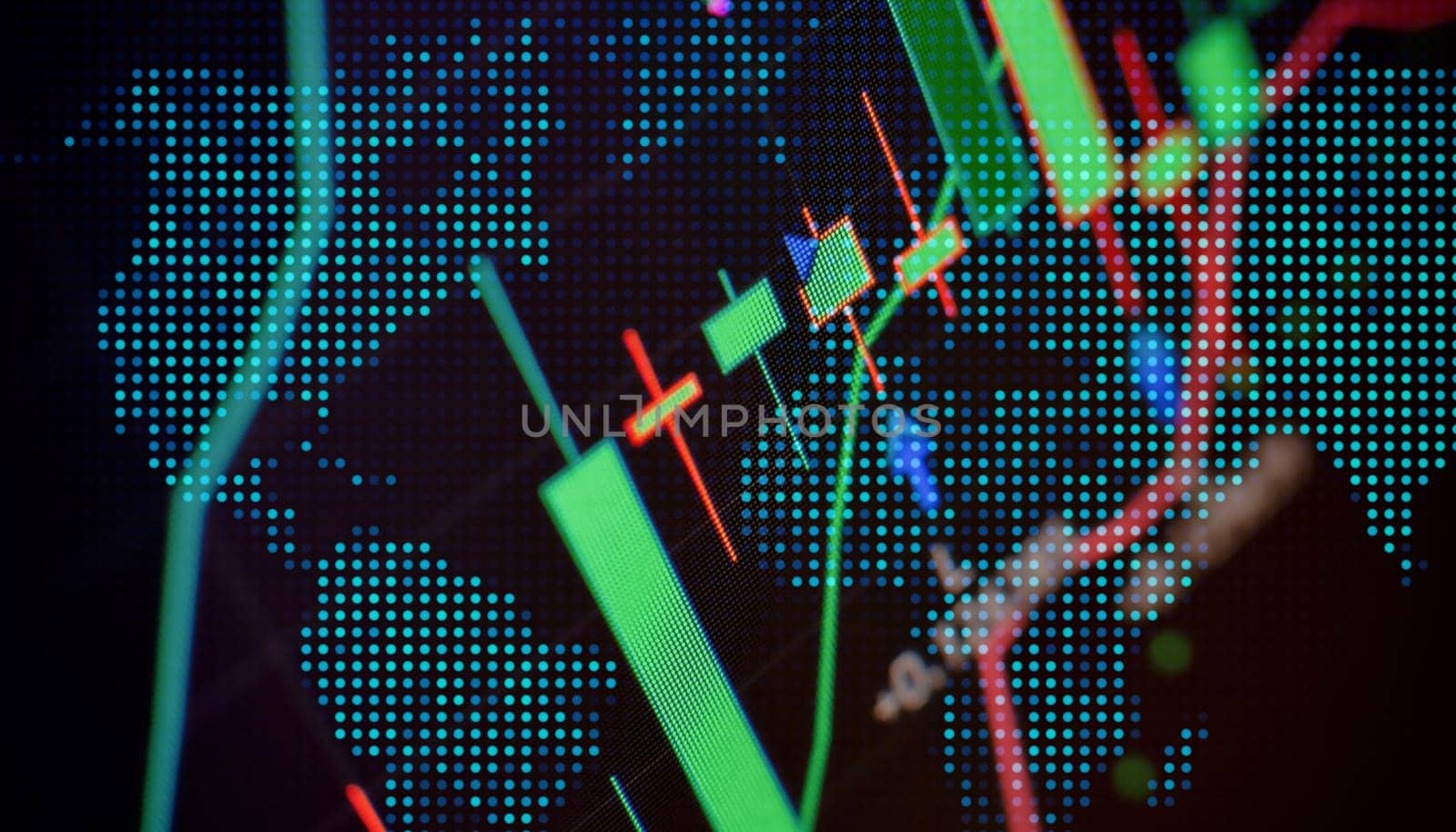 Market Analyze. Bar graphs, Diagrams, financial figures. Abstract glowing forex chart interface wallpaper. Investment, trade, stock, finance by Maximusnd