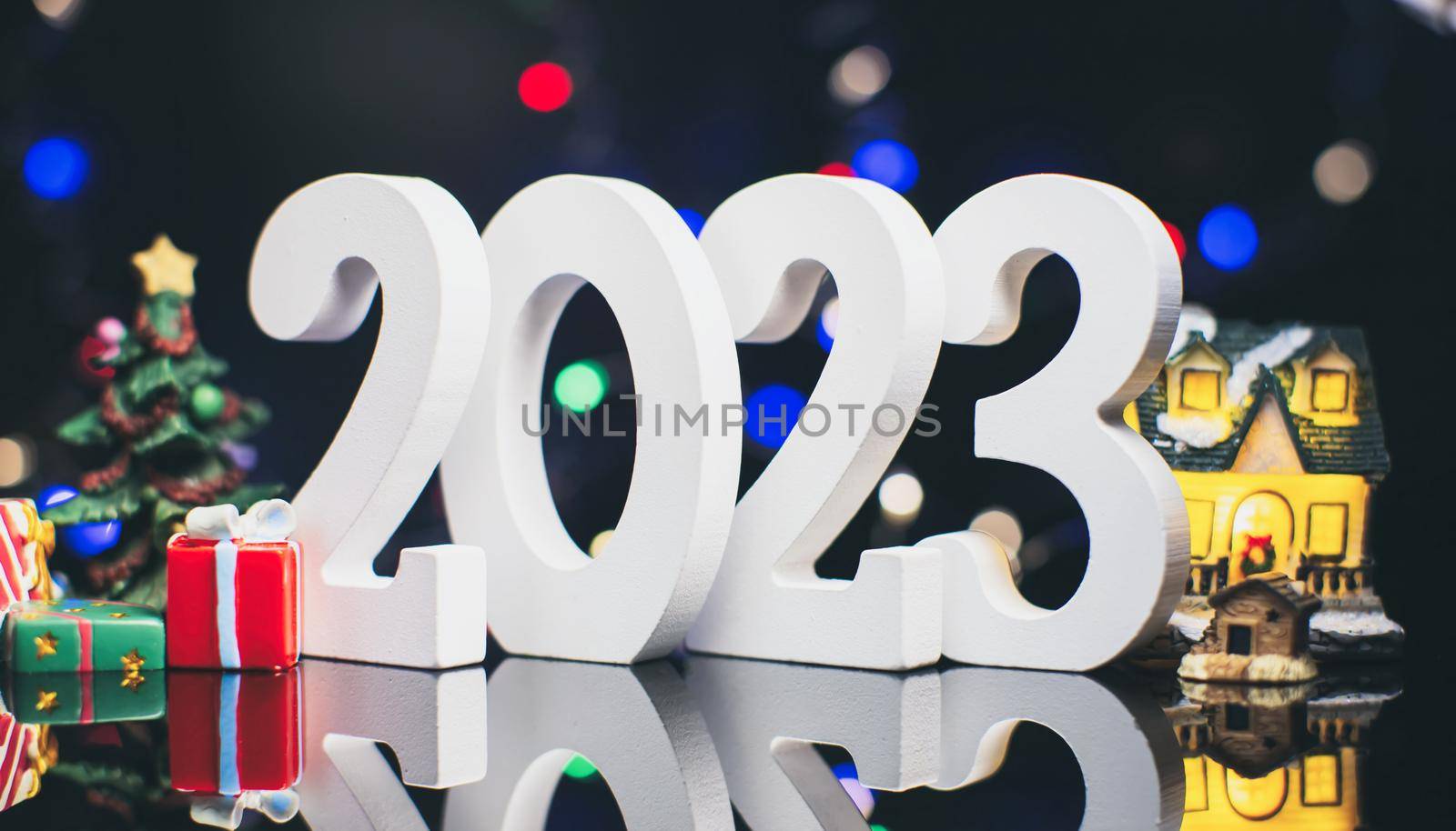 New Year's Eve 2023 Celebration Background. Happy New Year 2023. by Maximusnd