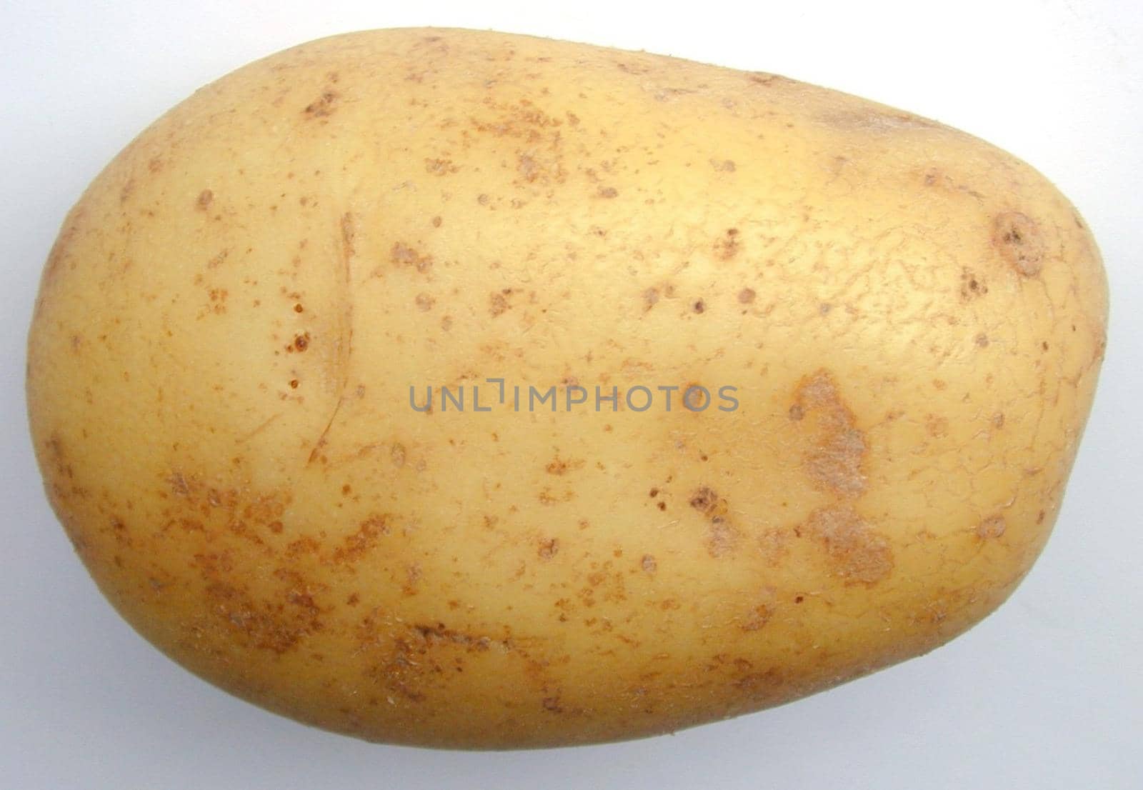 Close up texture of a whole fresh potato, a root vegetable rich in carbohydrate and nutrients