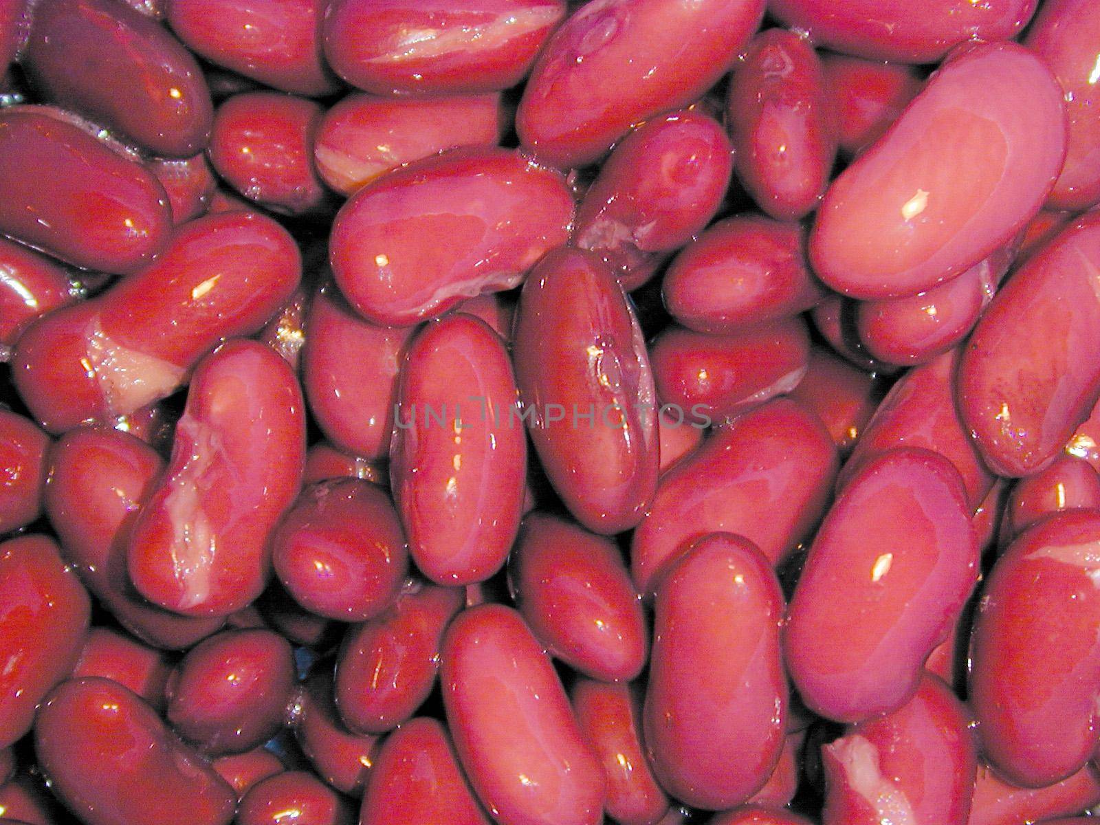 Background texture of red kidney beans by sanisra