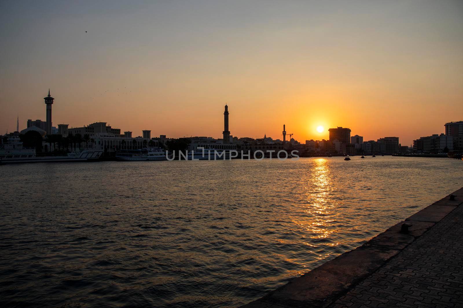 Old part of Dubai city. UAE. Outdoors by pazemin