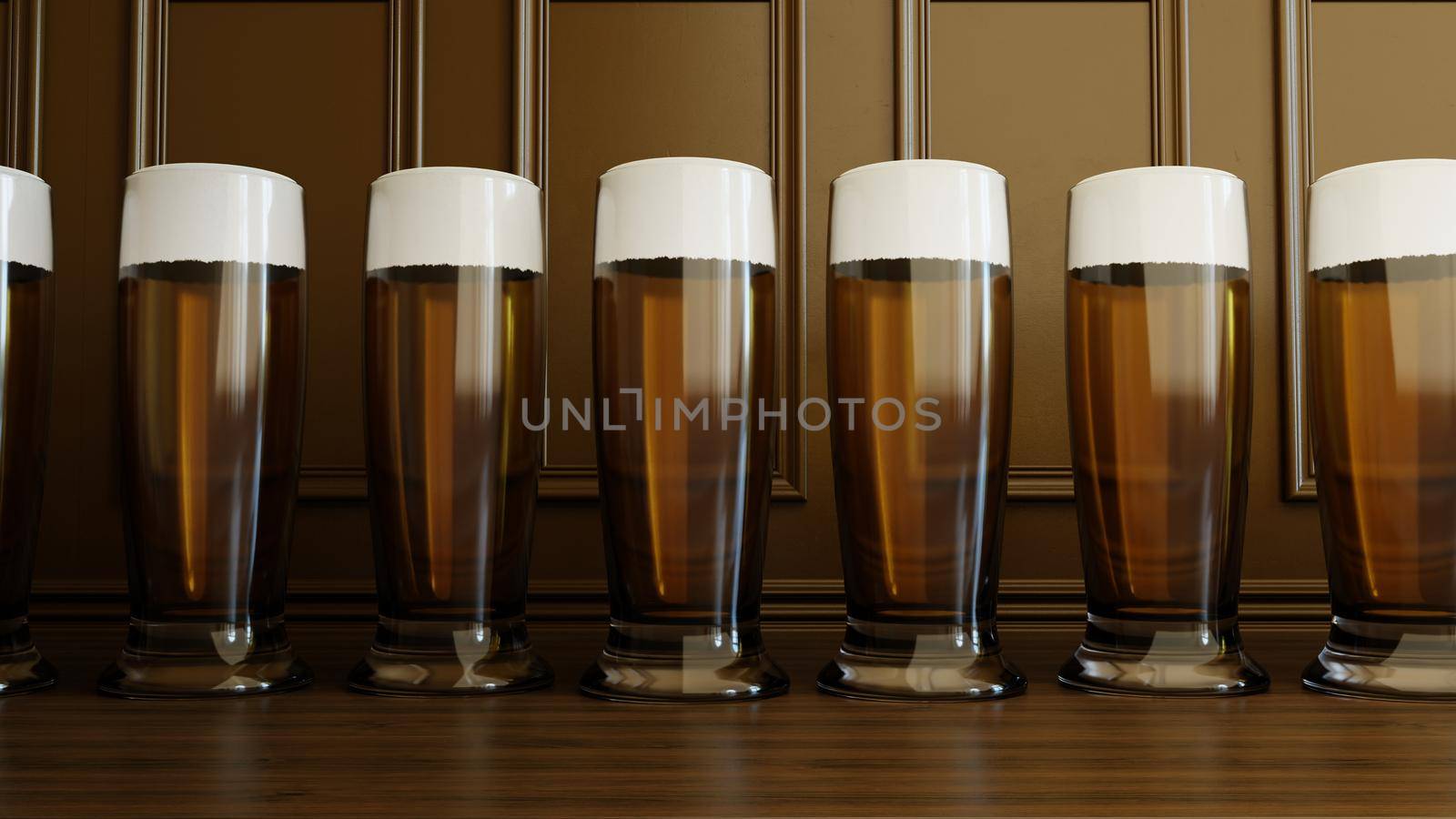 3D illustration Background for advertising and wallpaper in festival and beer celebrate scene. 3D rendering in decorative concept.