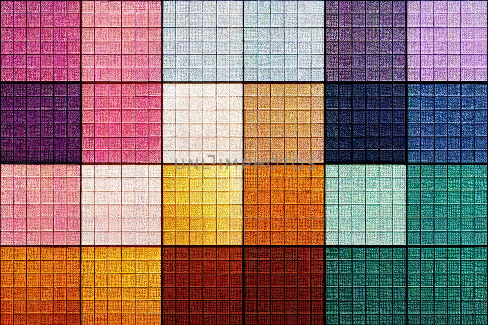 Tiny squares different color pattern background. Colorful wallpaper