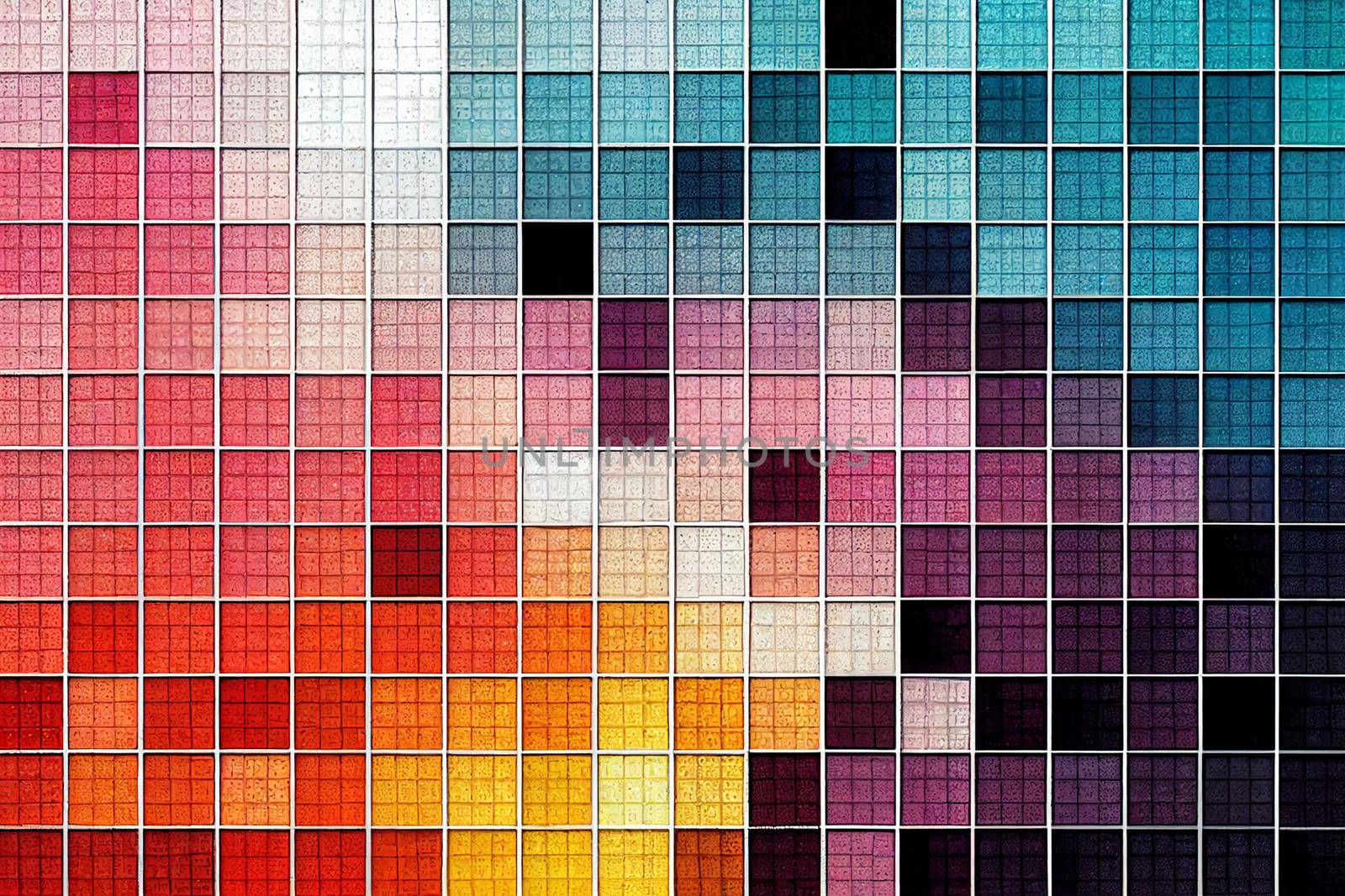 Tiny squares different color pattern background. Colorful wallpaper
