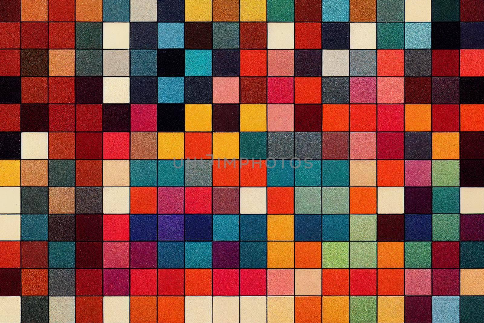 Tiny squares different color pattern background. Colorful wallpaper