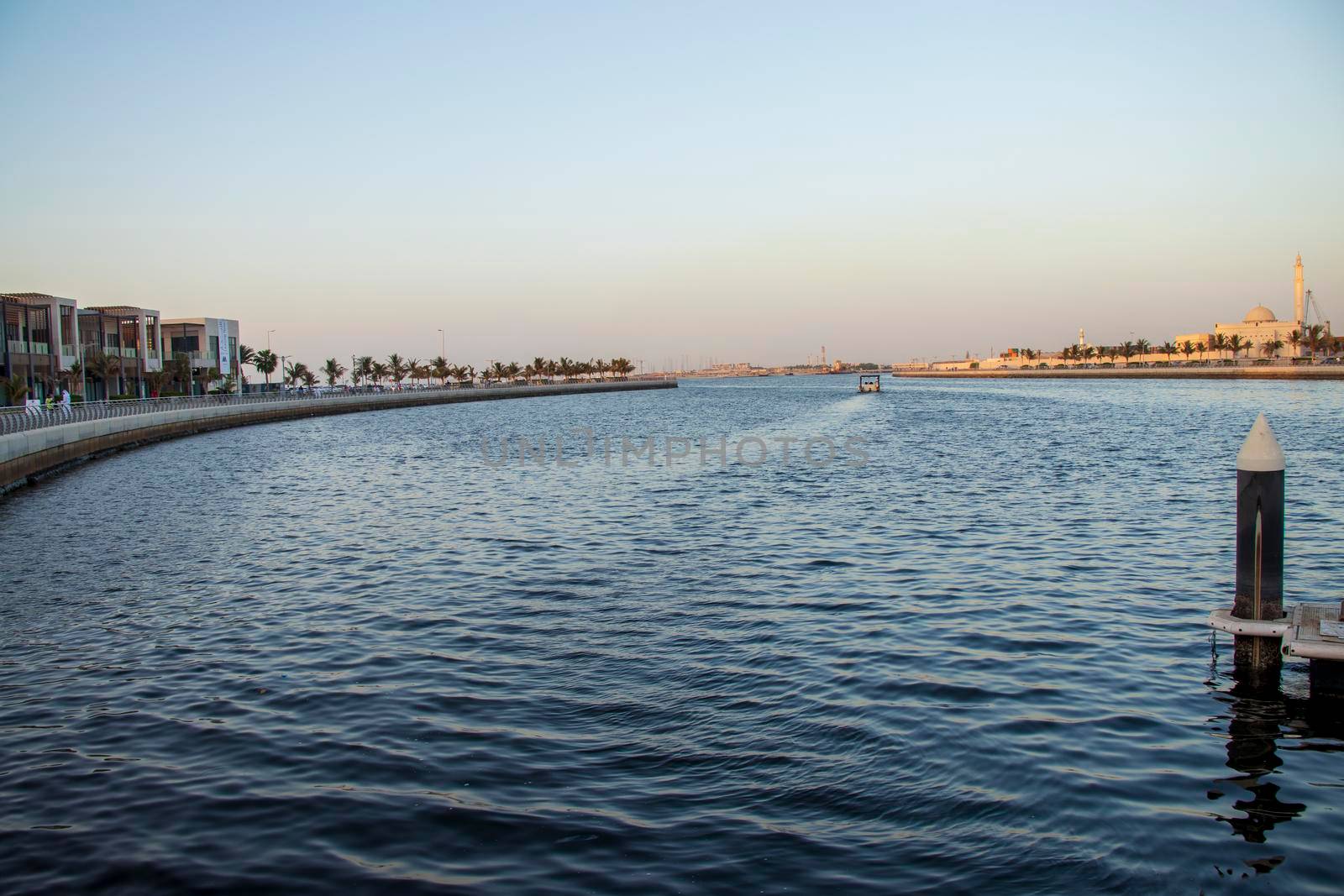 Waterfront of Al Marsa Area in Ajman, UAE. by pazemin